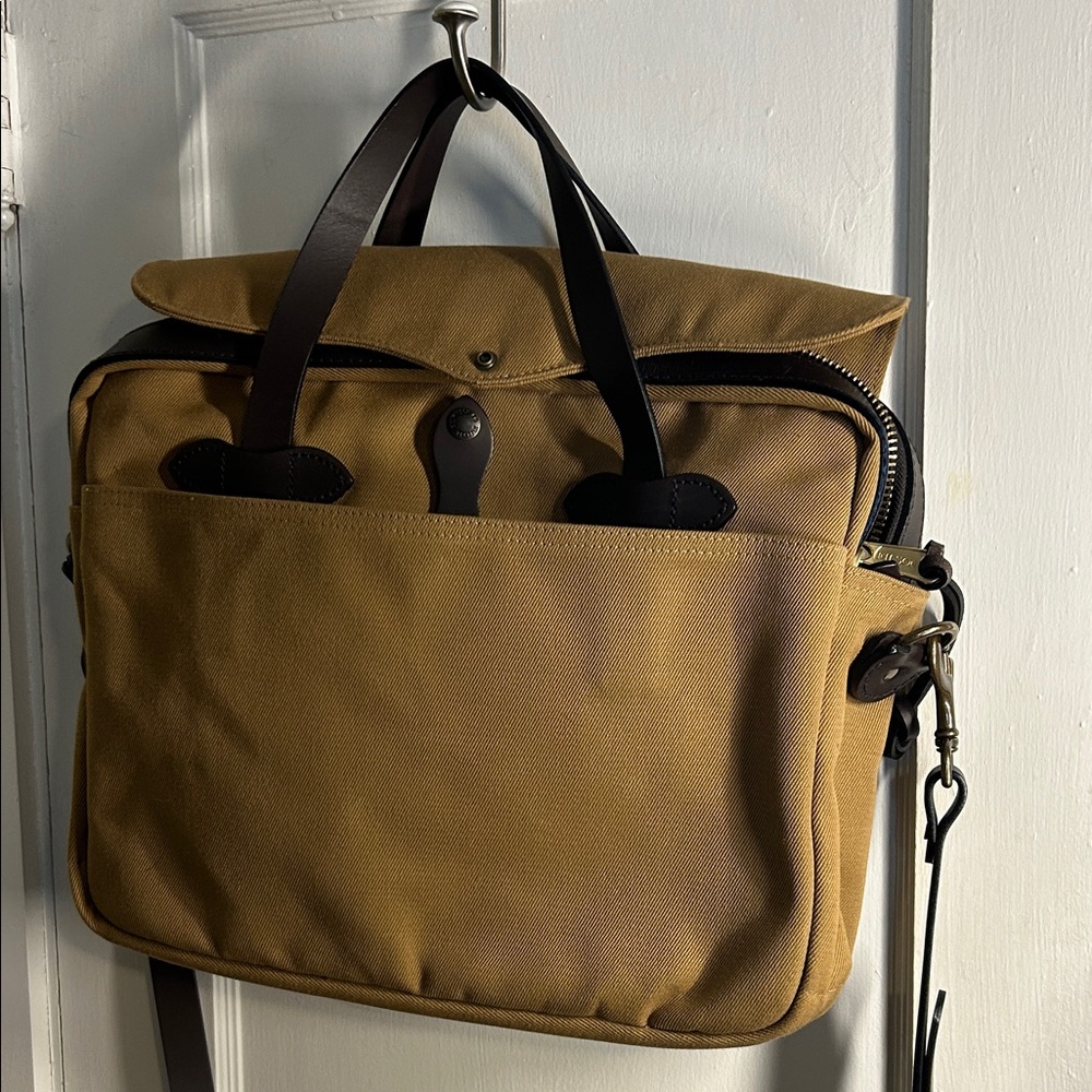 Filson Rugged Twill Original Briefcase Tan